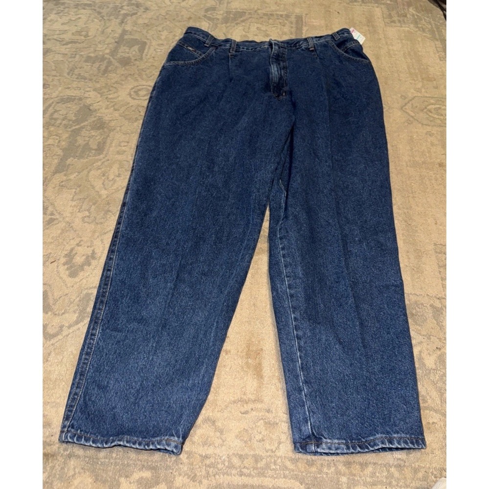 Chic Women's Pleated Mom Jeans Womens Plus Sz‎ Size 24w Vintage New